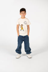 قميص بولو برقبة دائرية وطبعة طماطم للأولاد