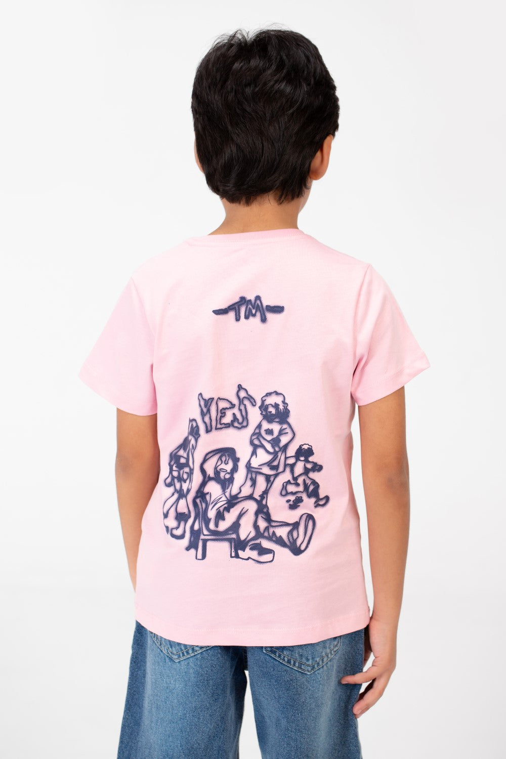 قميص نصف كم مطبوع بطبعة طماطم للأولاد