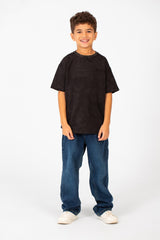 قميص صيفي عالي الجودة للأولاد بأكمام قصيرة واسعة وياقة دائرية