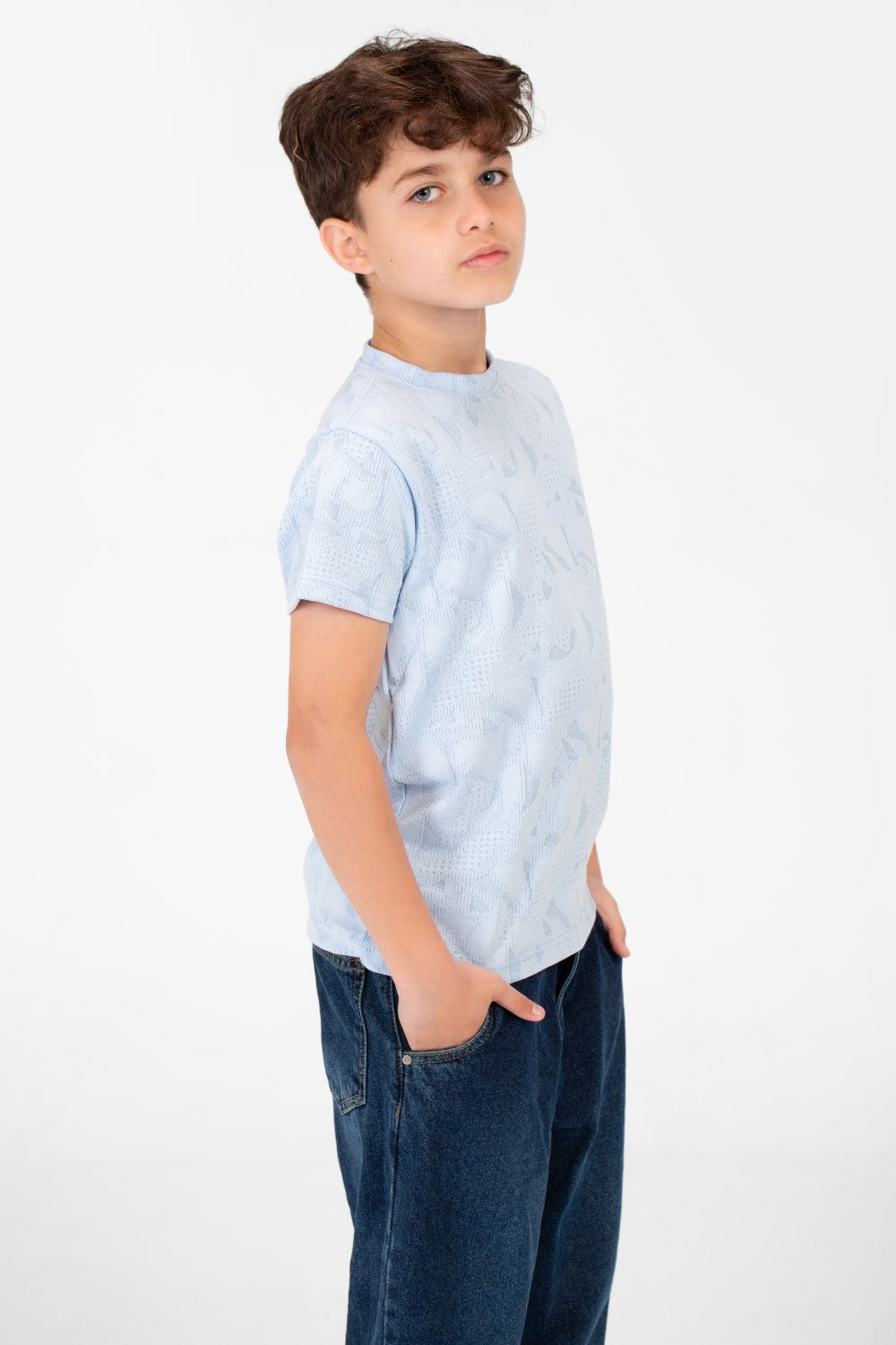 قميص نصف كم عصري للأولاد