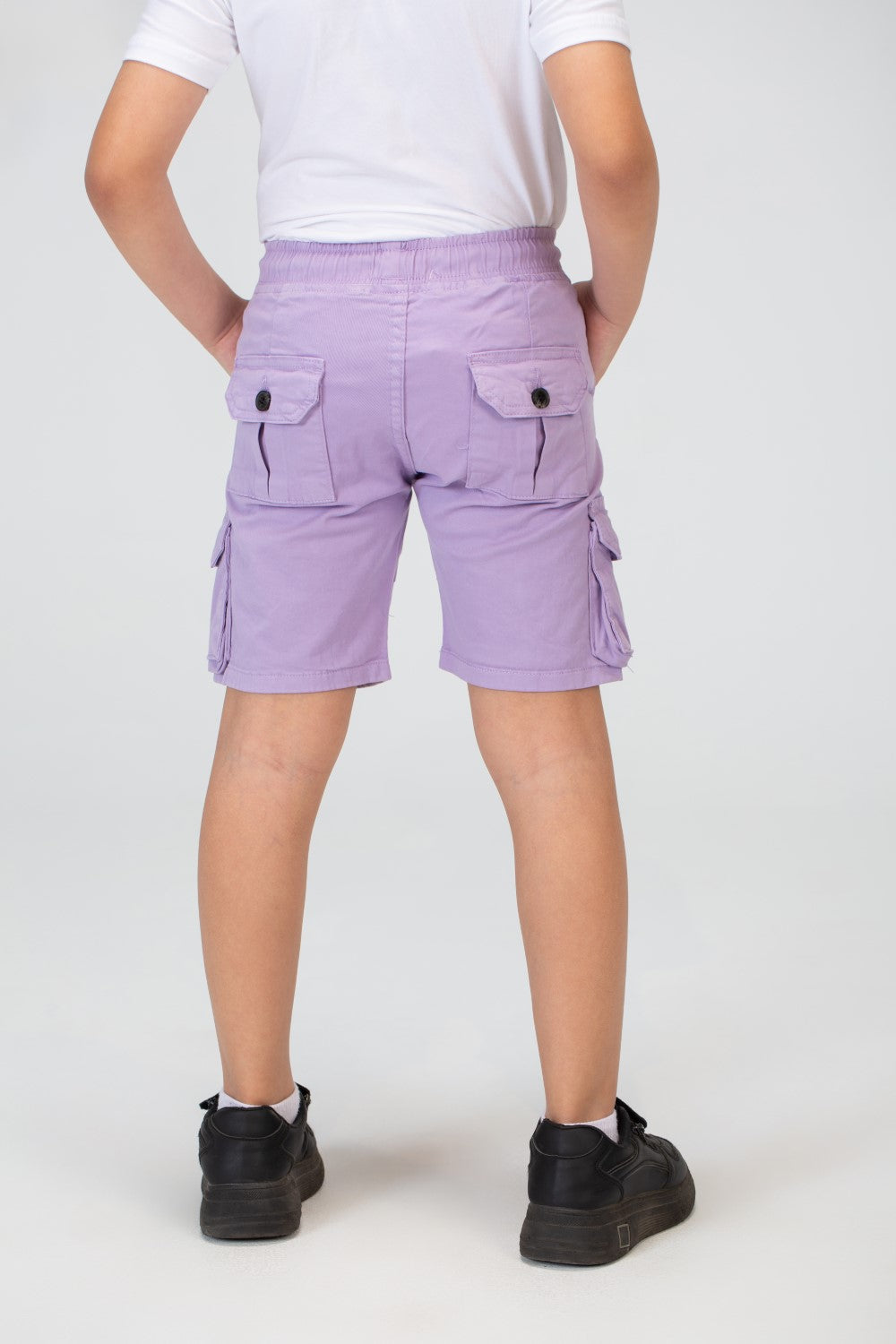 شورتات جاباردين أولاد بجيوب جانبية وتفاصيل أساسية