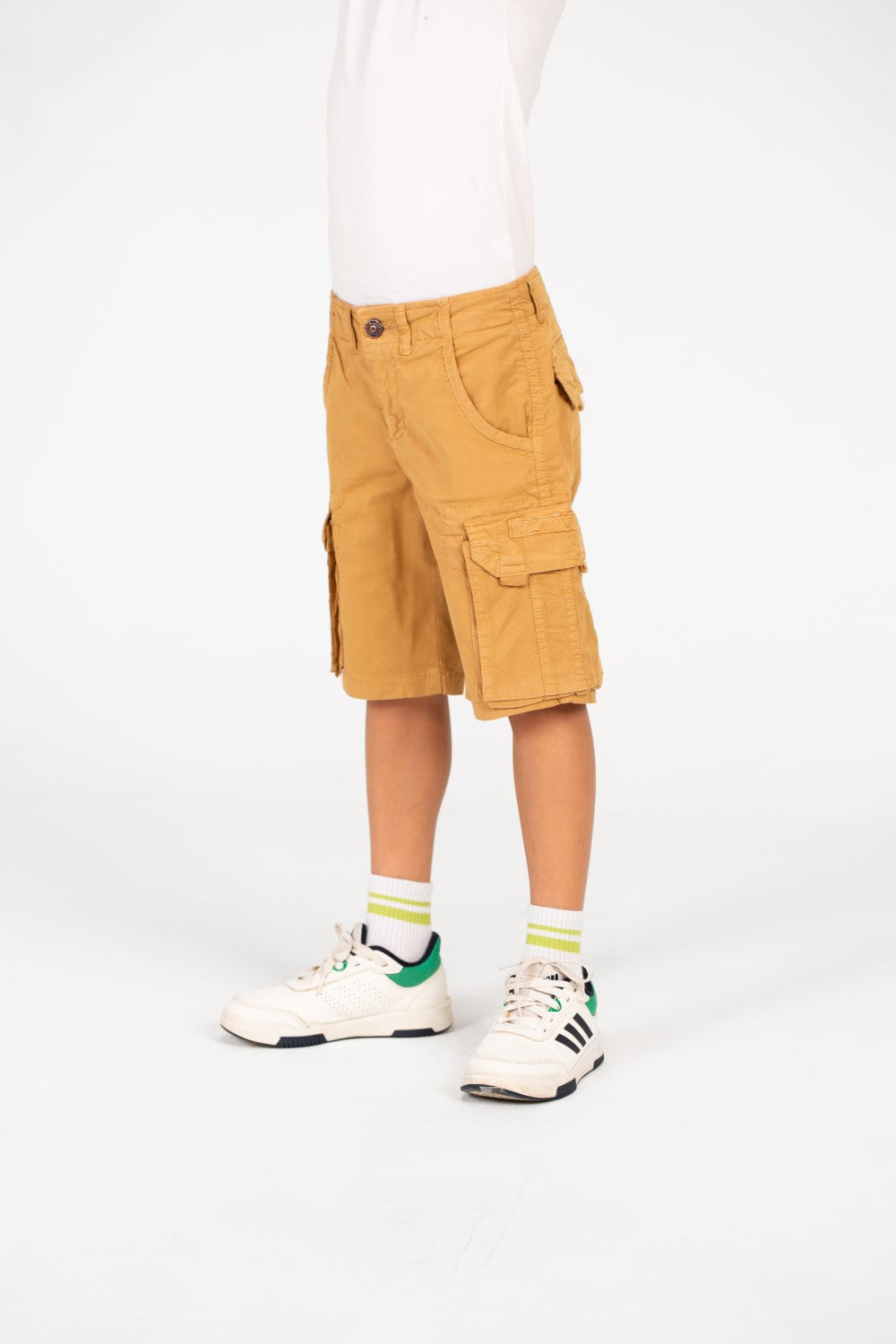 شورت جاباردين أولاد مع جيوب