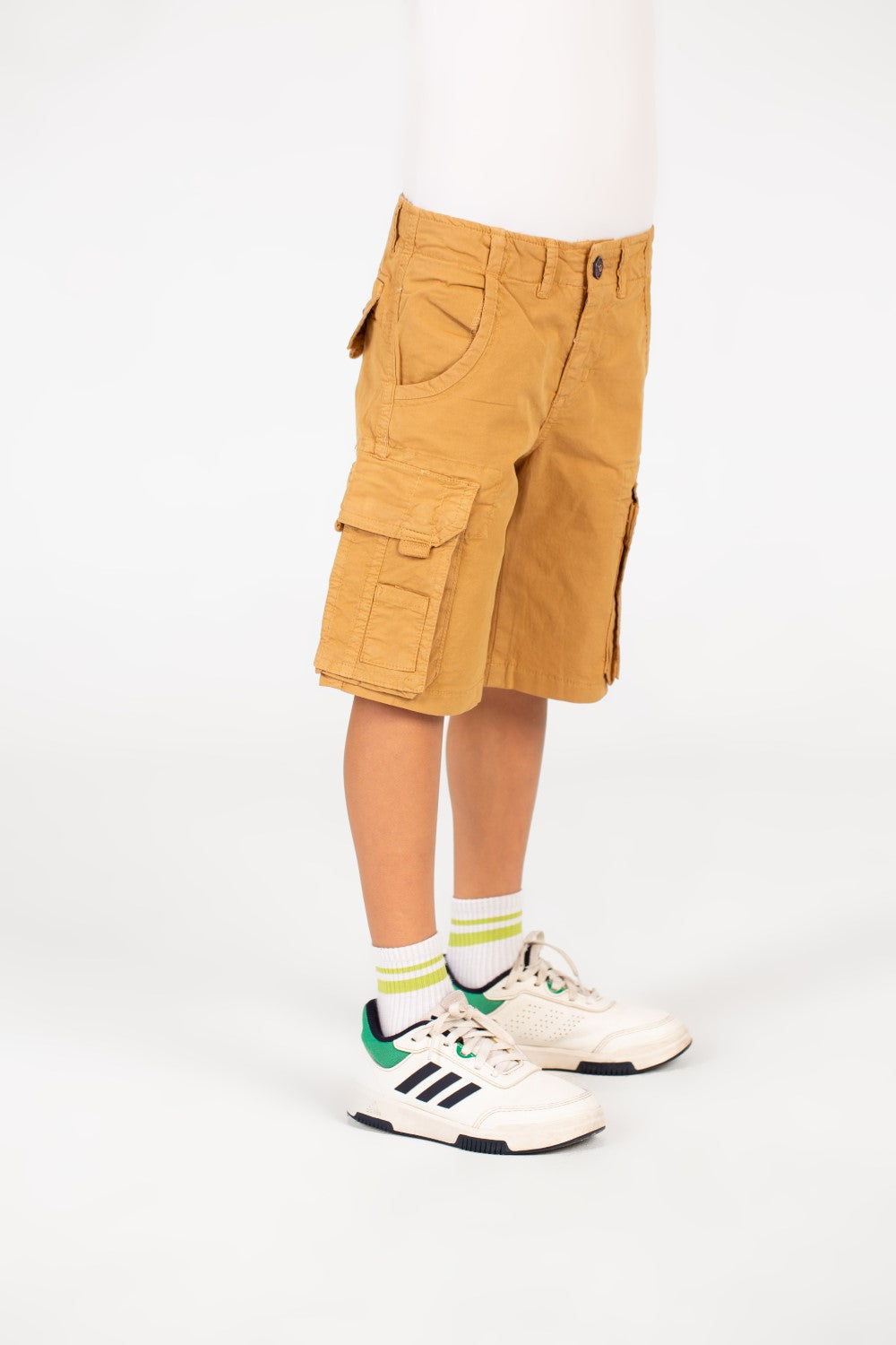 شورت جاباردين أولاد مع جيوب