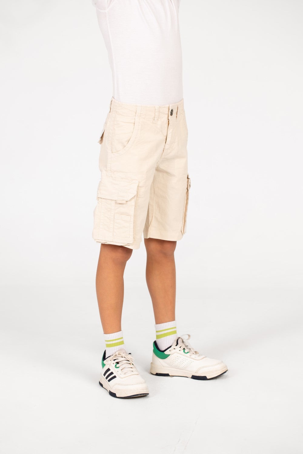 شورت جاباردين أولاد مع جيوب