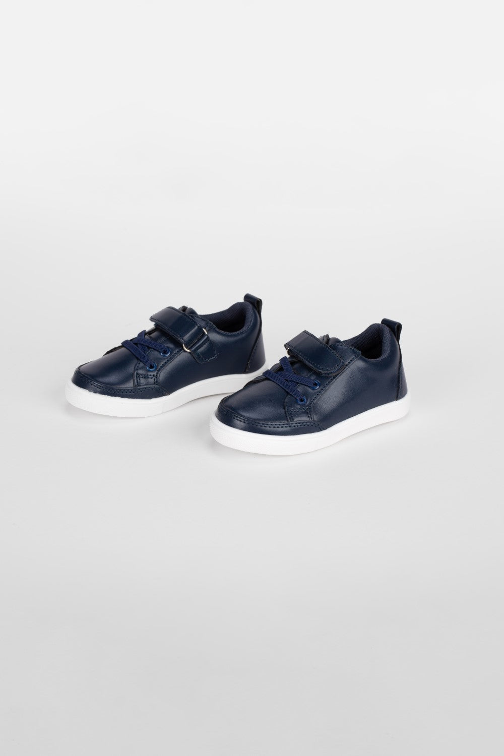 Boy's Flat Sole Faux Leather Sneaker Shoes With Unique Style