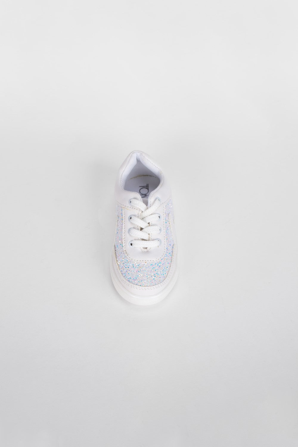 Girl's Flat Sole Faux Leather Sequins Multi Color Sneaker