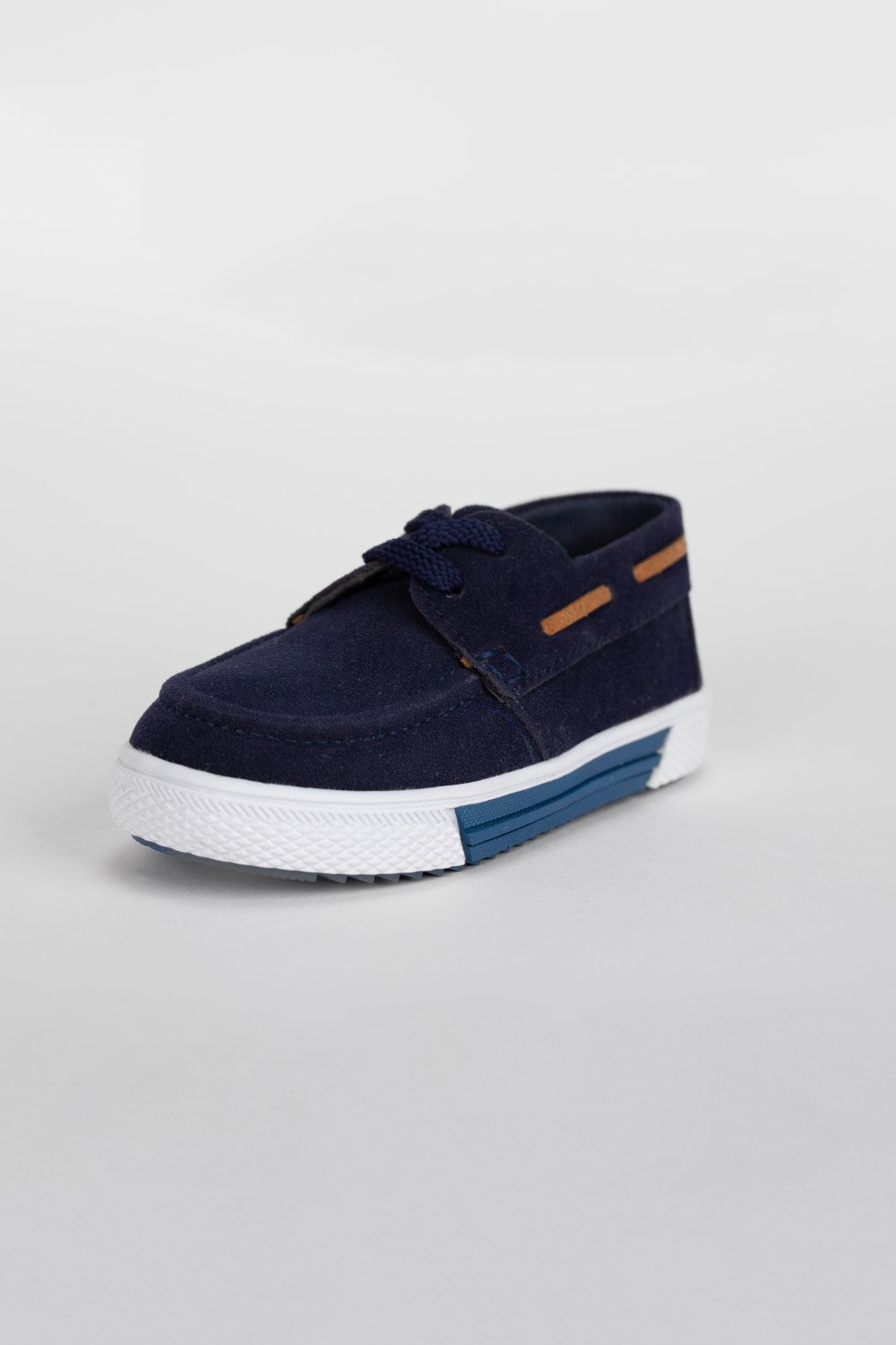 Boy's Flat Sole Chamois Casual Shoes With Unique Style