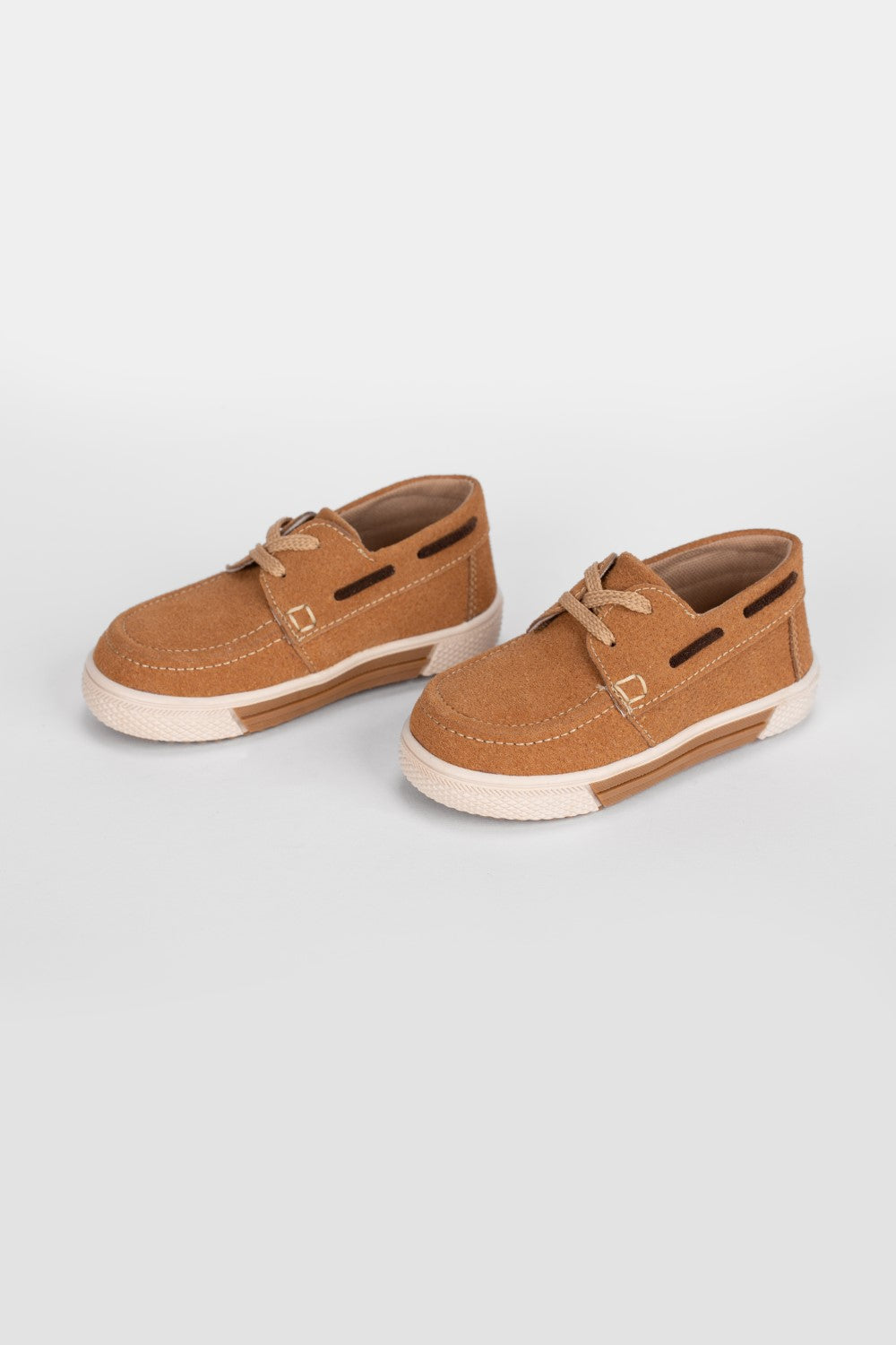 Boy's Flat Sole Chamois Casual Shoes With Unique Style