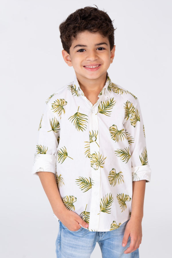 Boys Shirt In Trendy Summer Colors With A Material That Suits Every Day