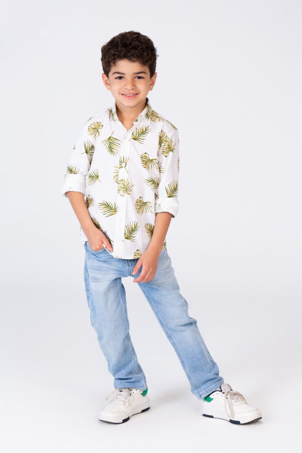 Boys Shirt In Trendy Summer Colors With A Material That Suits Every Day
