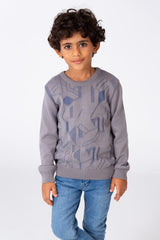 Boy's Jakar Pullover With Round Neck And Long Sleeves
