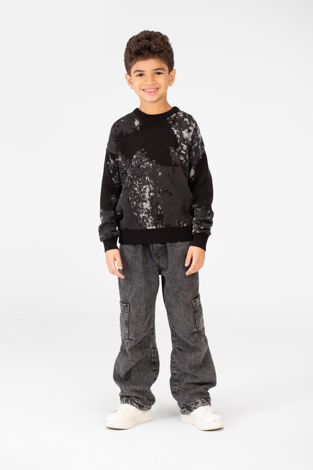 Boy's Jakar Round Neck Pullover In Modern Design