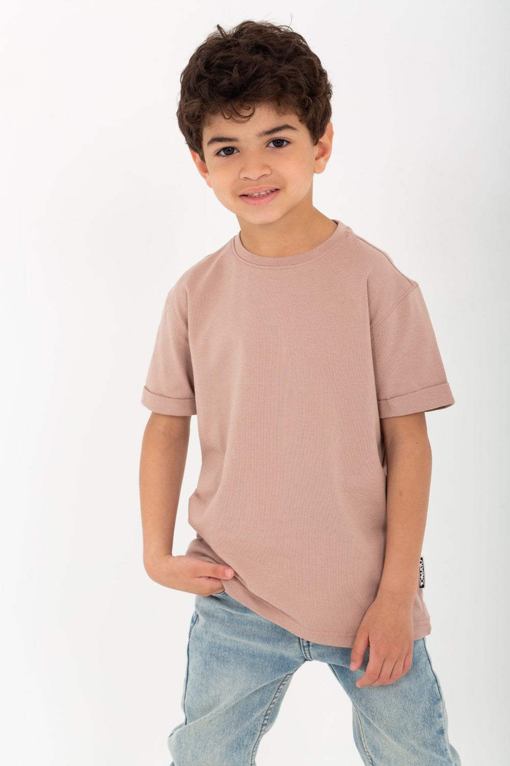 Boys Half-Sleeve T-shirt With Unique Cut