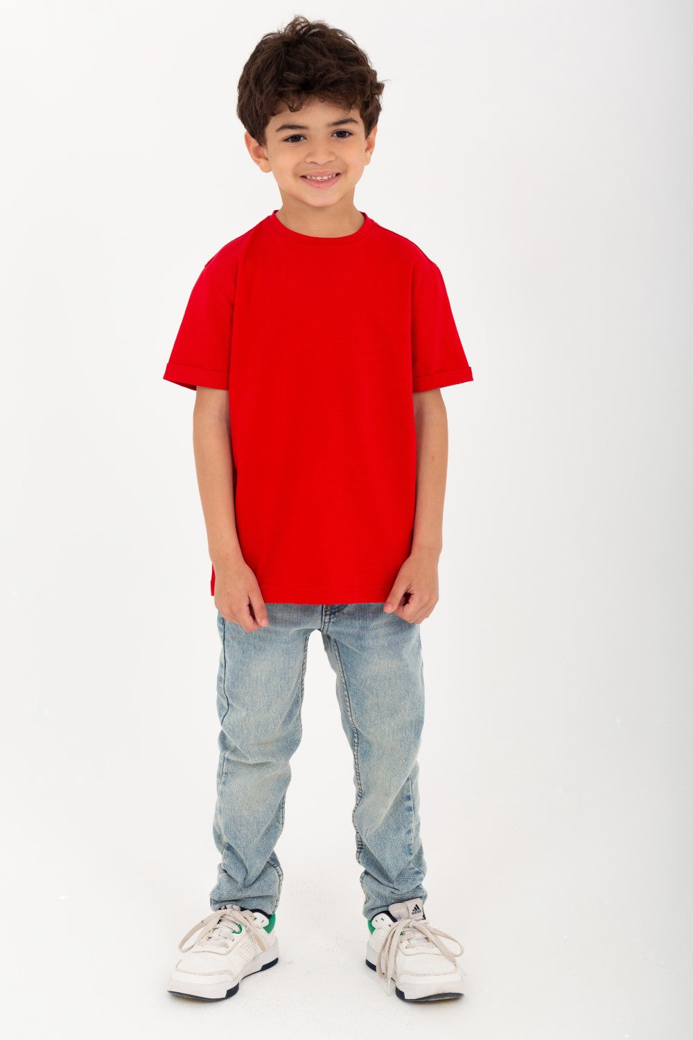 Boys Half-Sleeve T-shirt With Unique Cut