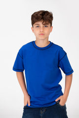 قميص نصف كم واسع أساسي للأولاد