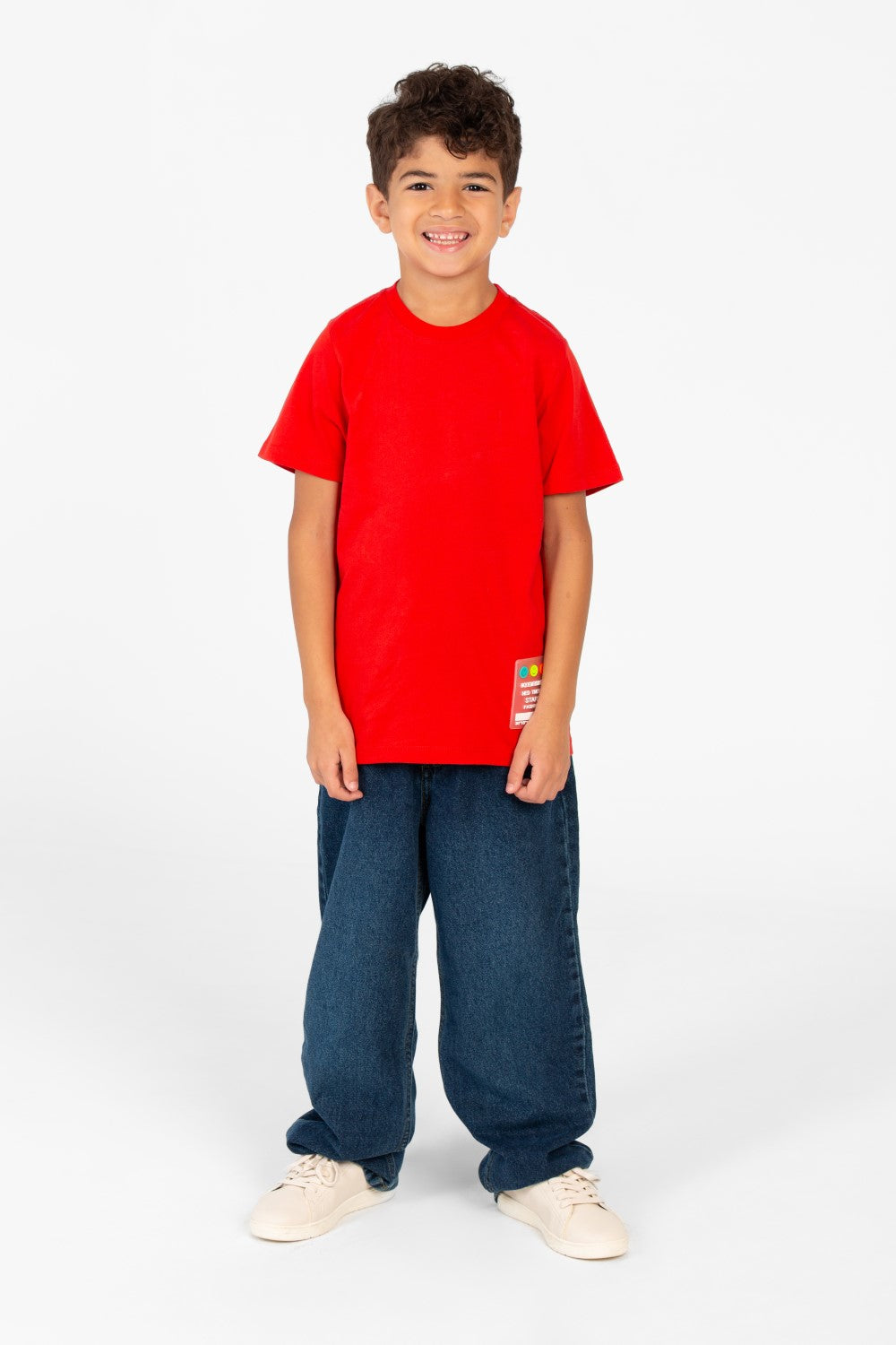 قميص بولو أساسي برقبة دائرية للأولاد