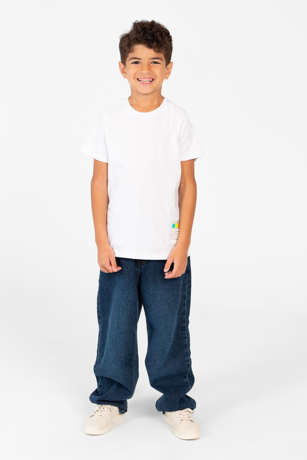 قميص بولو أساسي برقبة دائرية للأولاد