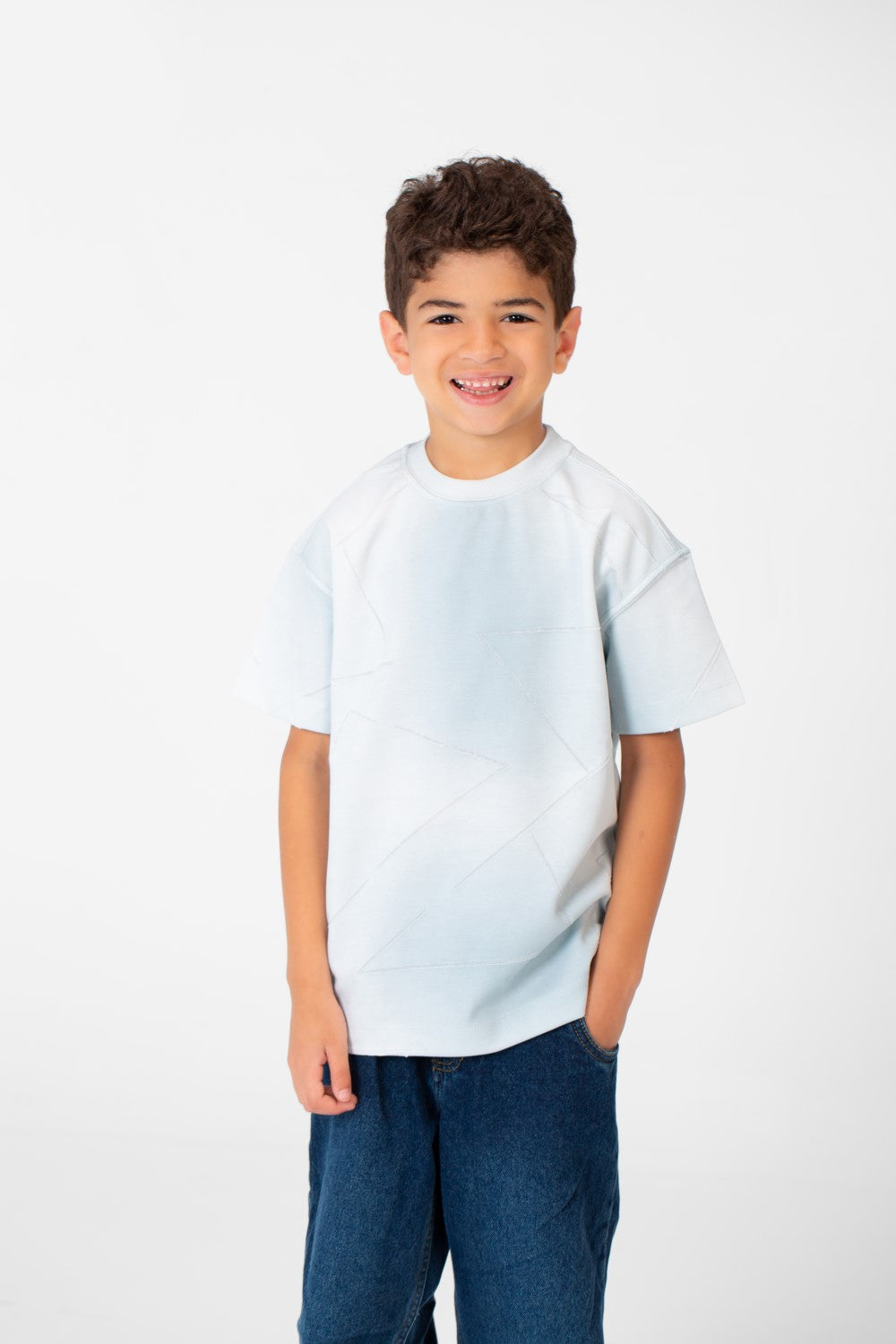 Boy's Basic Short Sleeves Round Neck T-shirt Comfortable High Quality Material