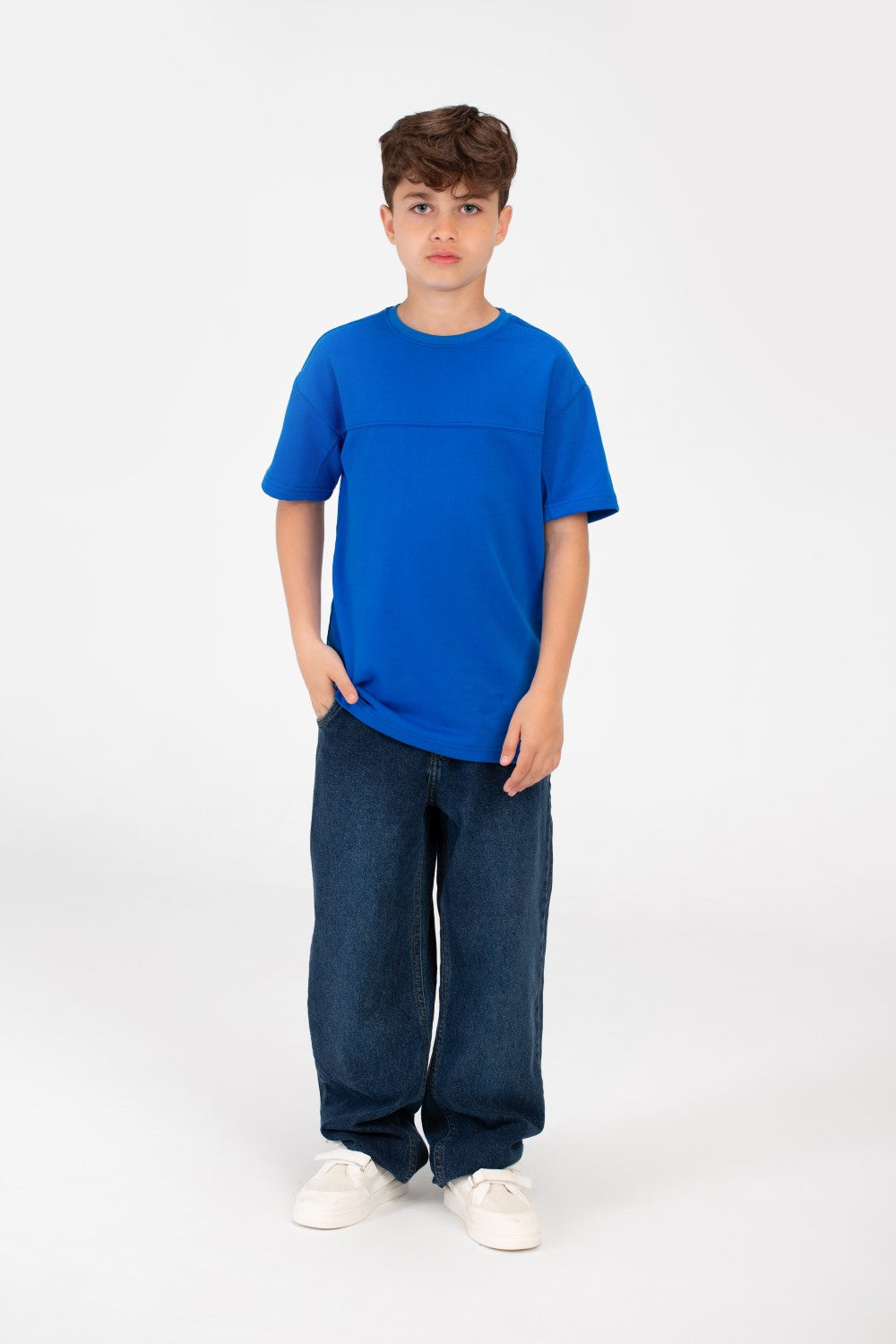 قميص نصف كم أساسي عالي الجودة للأولاد