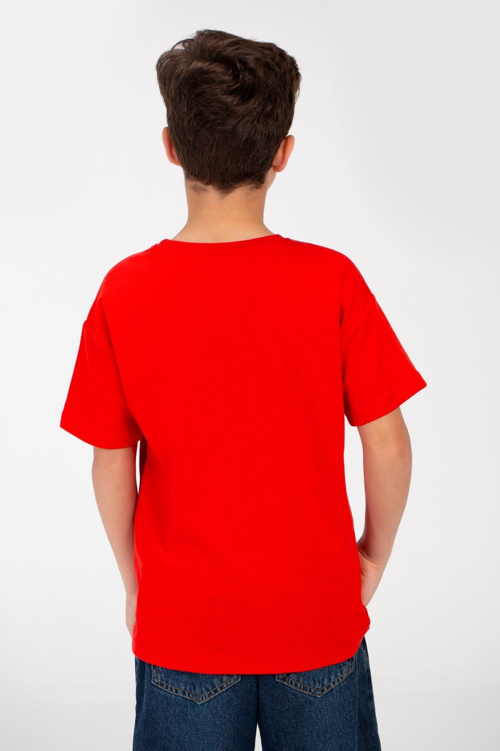 قميص نصف كم أساسي عالي الجودة للأولاد