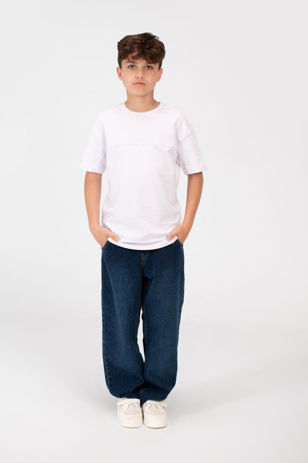 قميص نصف كم أساسي عالي الجودة للأولاد