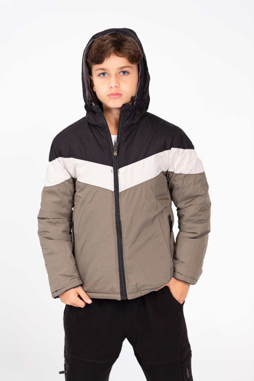 Men's Double Face Waterproof Jacket With Side Zippers