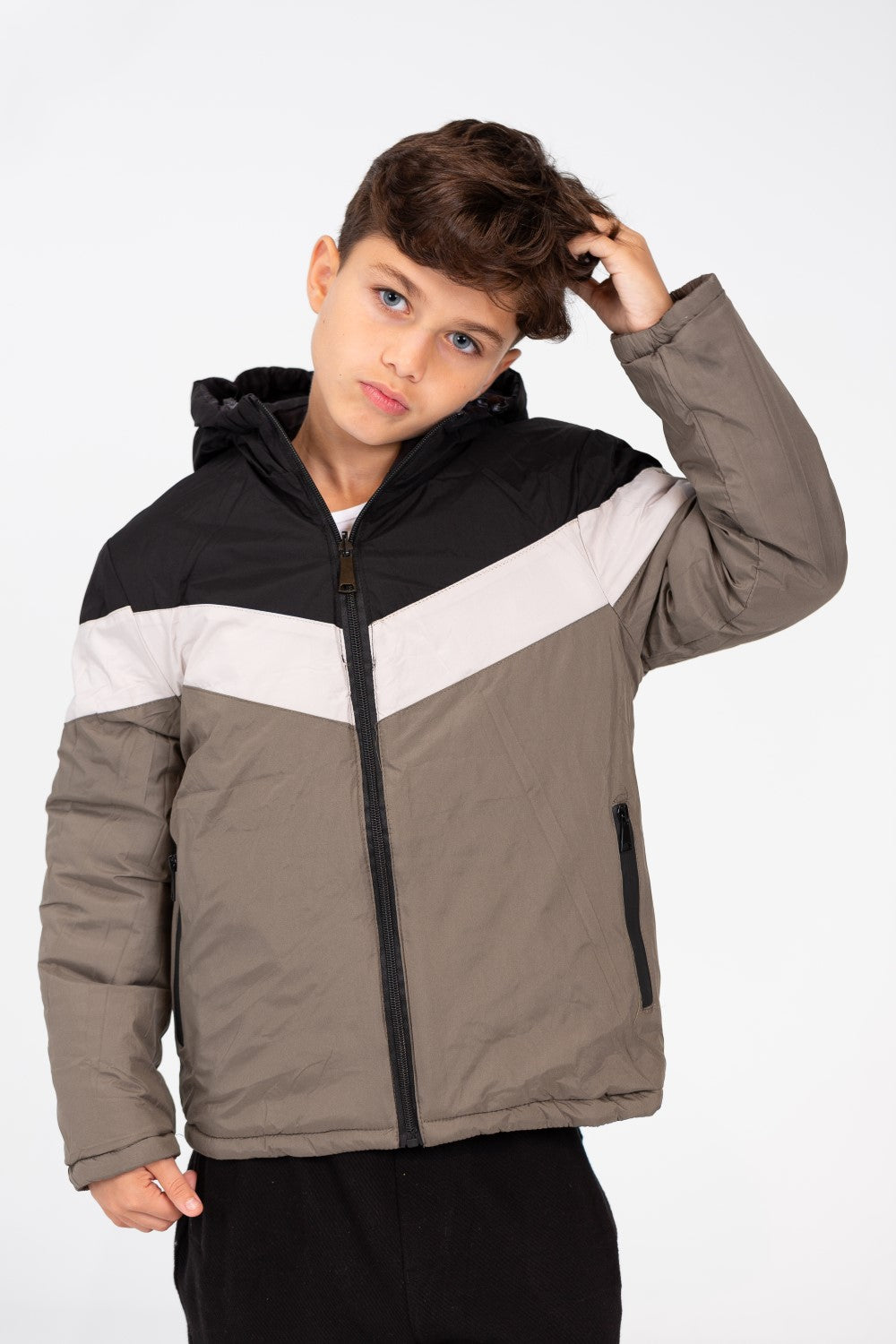 Men's Double Face Waterproof Jacket With Side Zippers