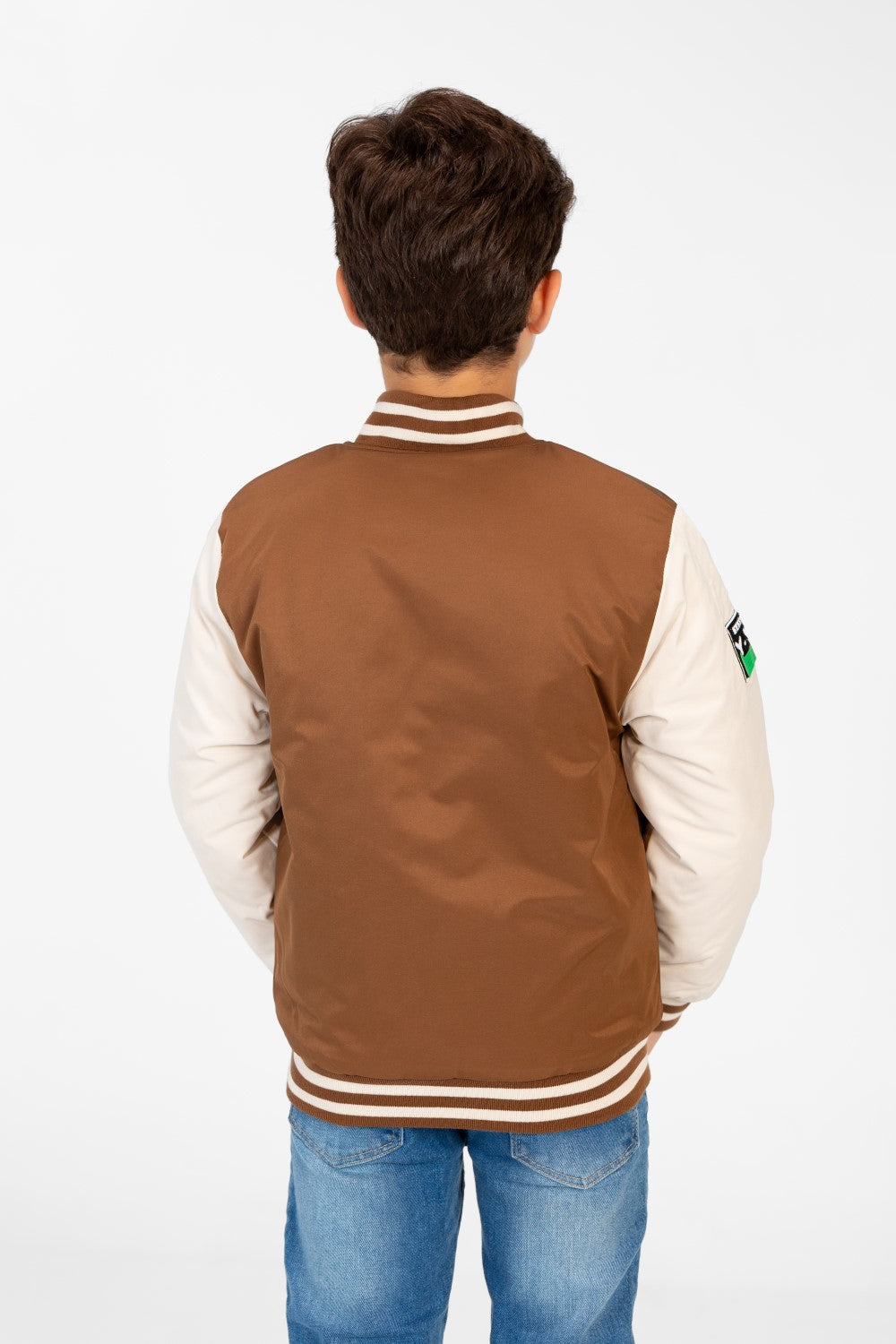 Boy's Varsity Waterproof Long Sleeve Baseball Jacket