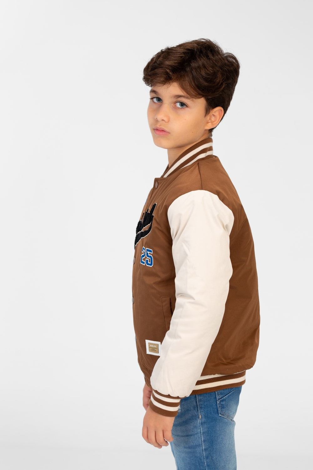 Boy's Varsity Waterproof Long Sleeve Baseball Jacket