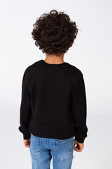 Boy's Pullover With A Round Neck And Long Sleeves In Breathable Material
