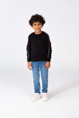 Boys Round Neck Pullover With A Modern Cut And Breathable Material