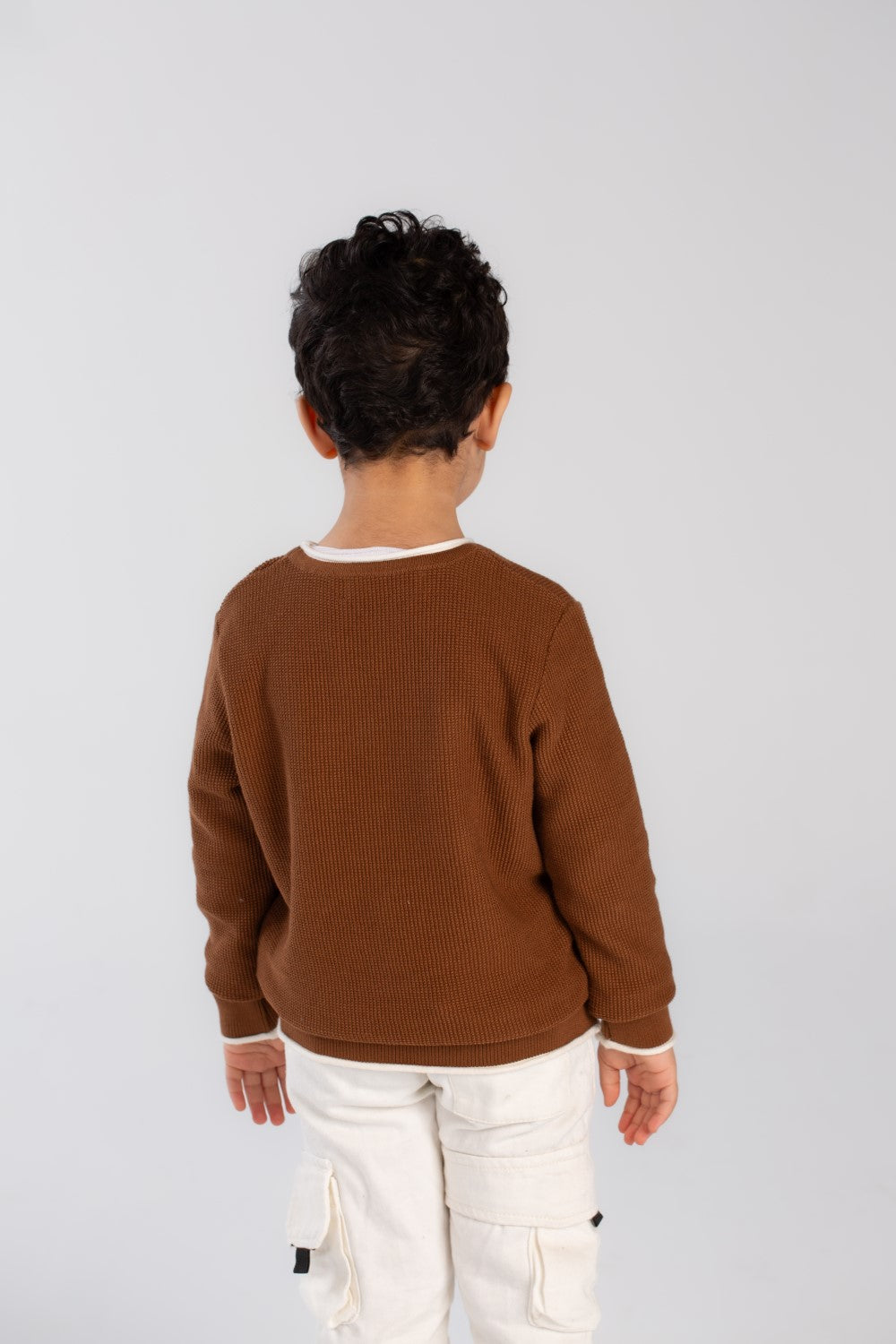 Boy's Basic Crew neck Made Of Soft Pullover