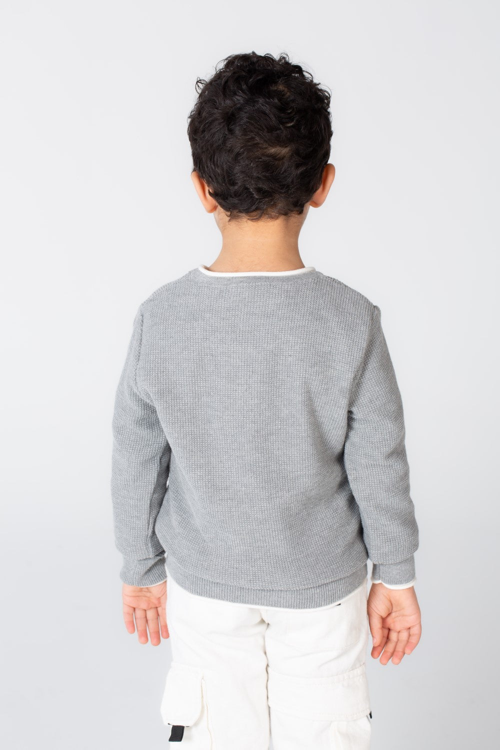 Boy's Basic Crew neck Made Of Soft Pullover
