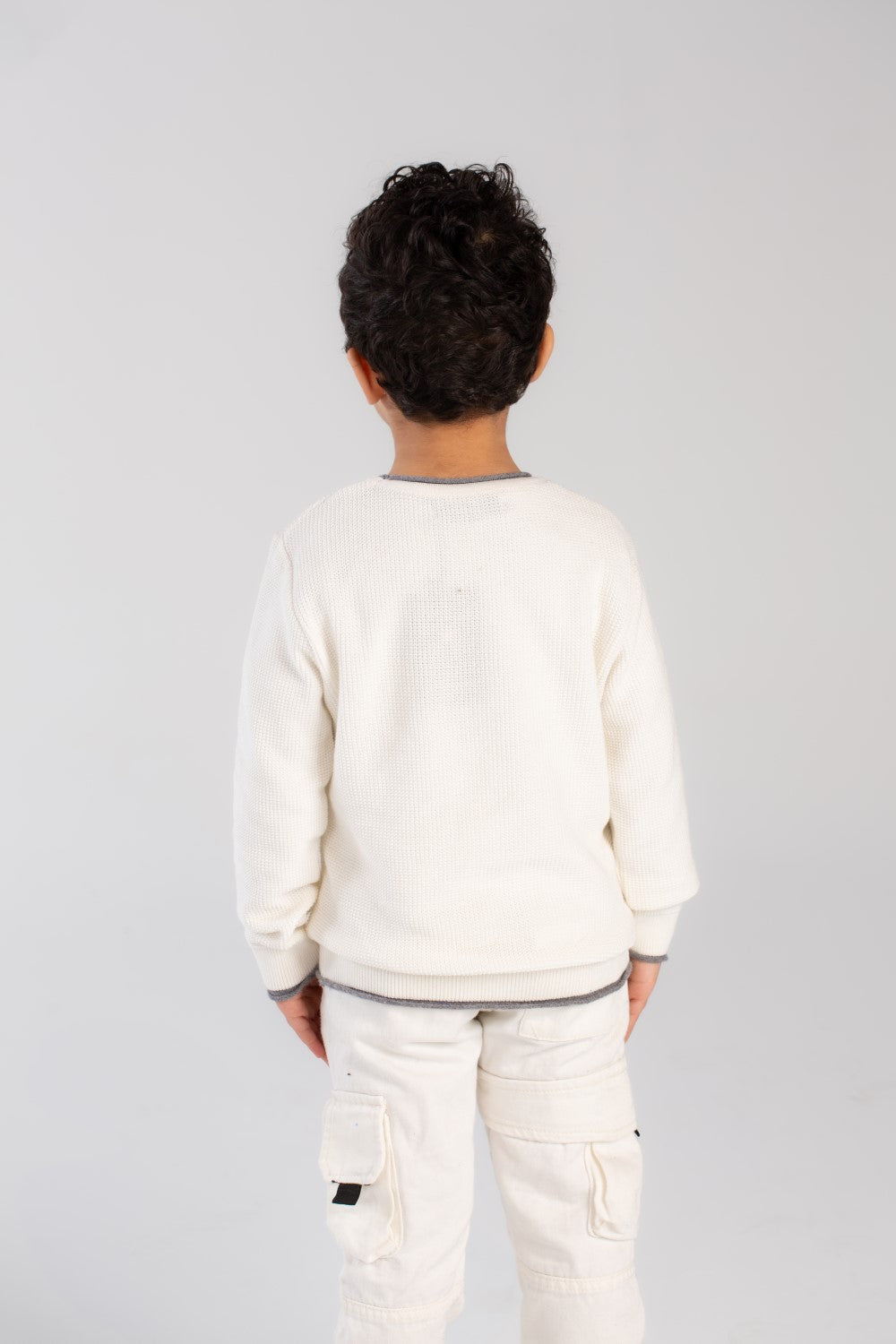 Boy's Basic Crew neck Made Of Soft Pullover