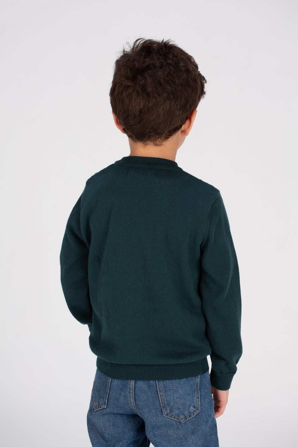 Boy's Crew neck Made Of Soft Basic Pullover