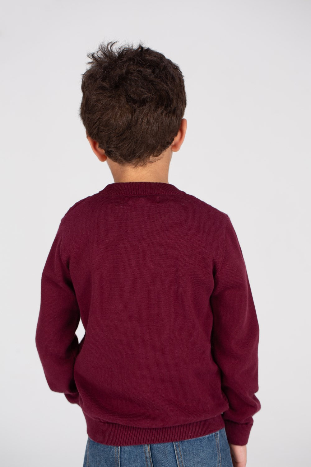 Boy's Crew neck Made Of Soft Basic Pullover