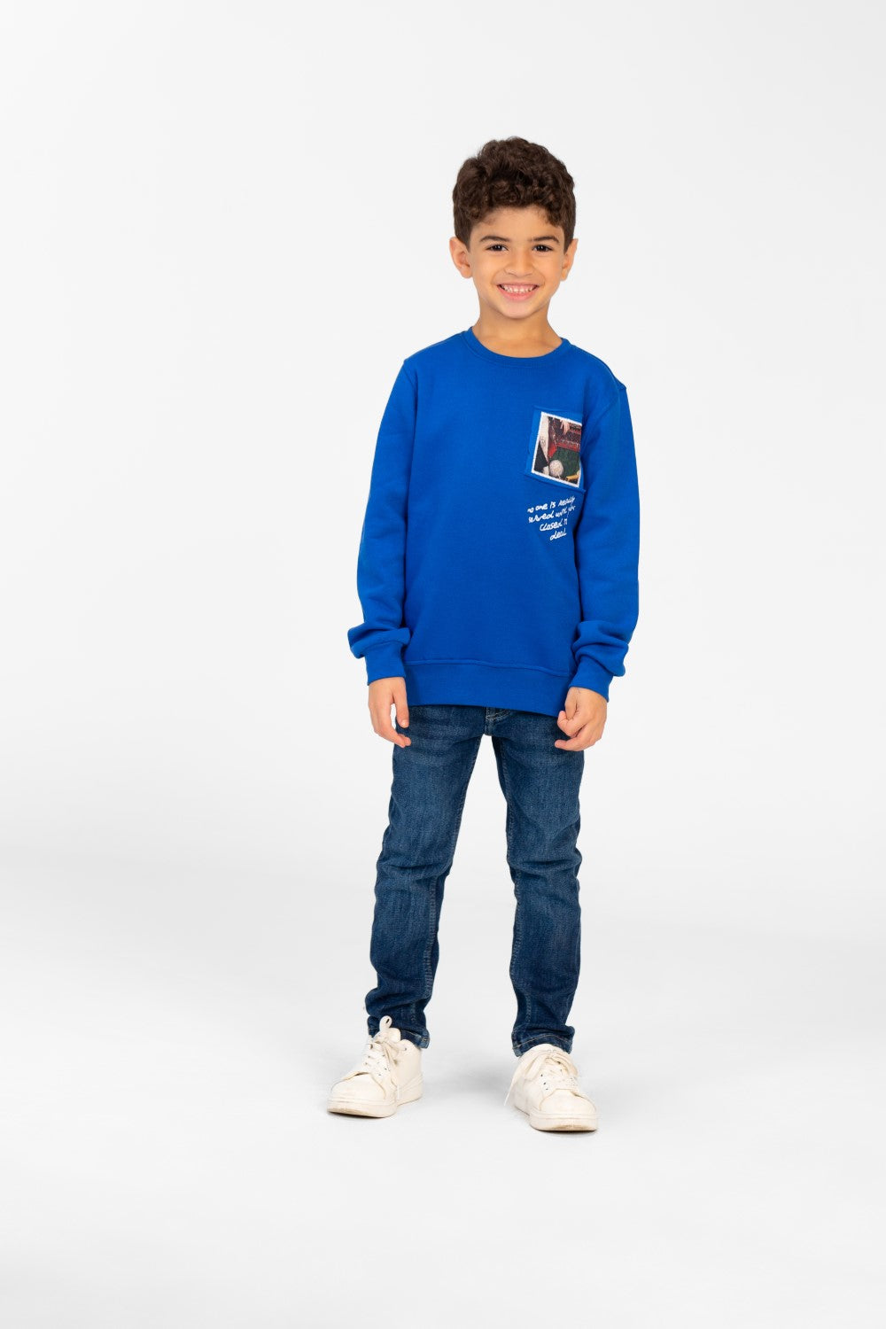 Boy's Long Sleeves Printed Round Neck Sweatshirt