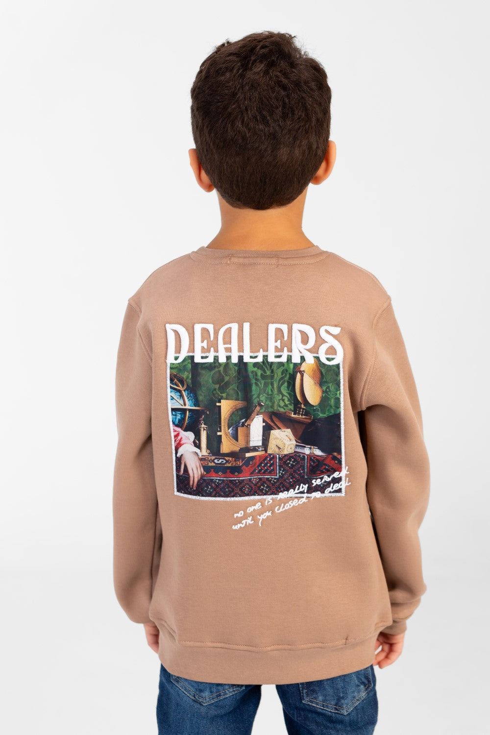 Boy's Long Sleeves Printed Round Neck Sweatshirt