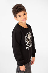 Boy's Round Neck With A Graphic Print On The Front Sweatshirt