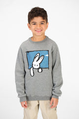 Boy's Long Sleeves Crew Neck Sweatshirt With Front Print