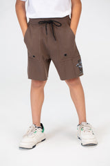 شورت Milton للأولاد بخصر مطاطي وجيوب أمامية وخلفية