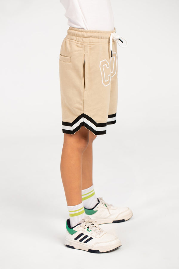 Boy’s Milton Two Stripes Cool Print Short