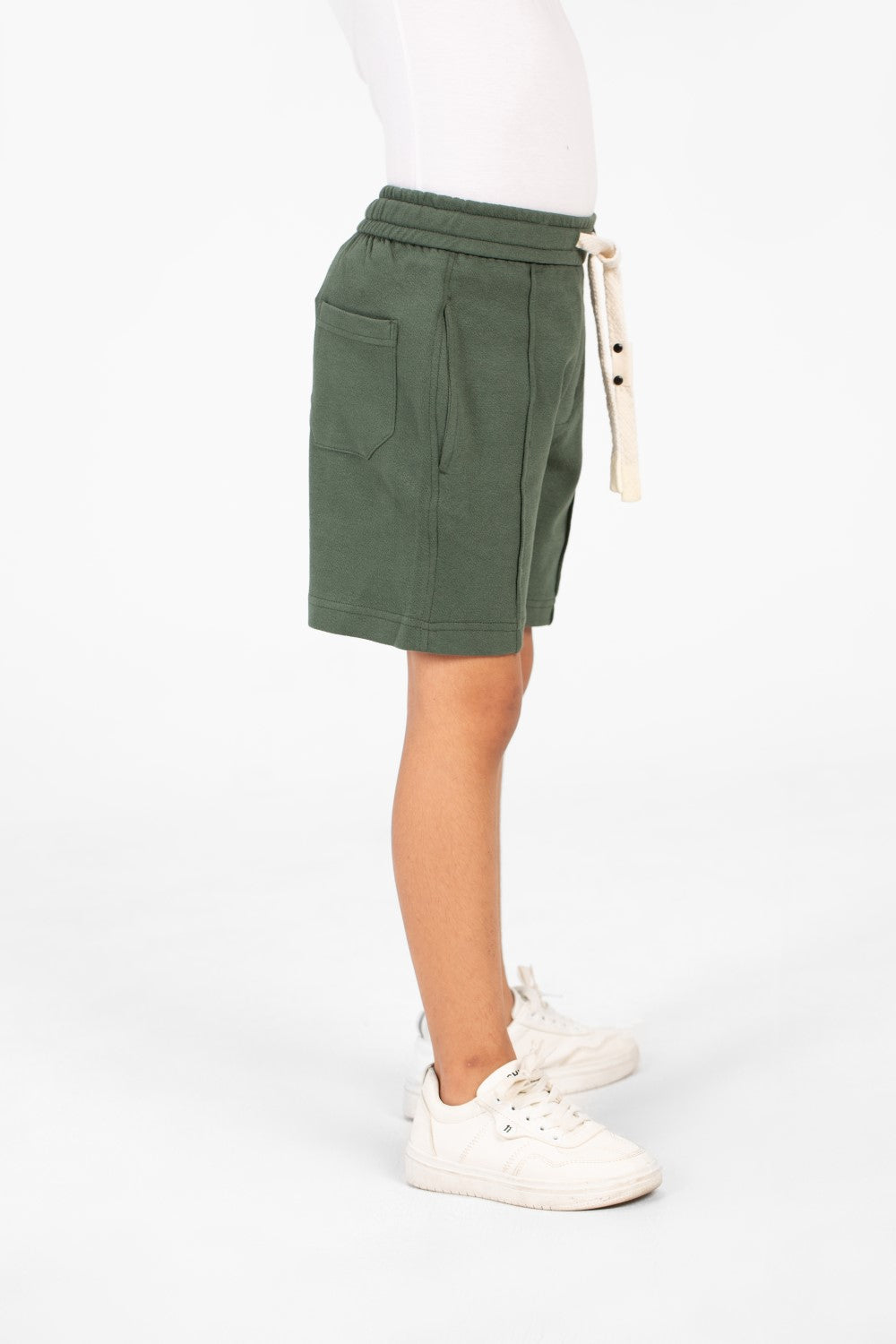 Boy's Milton Short With Elastic Waistband And Side Pockets In Modern Design