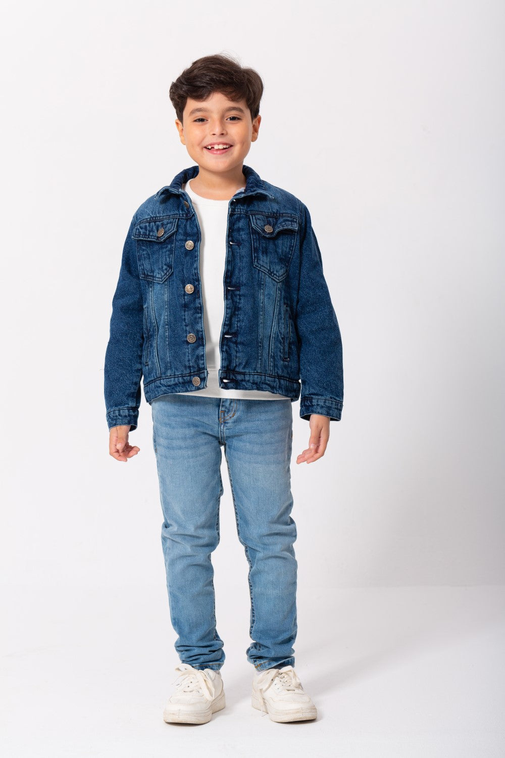 Boy's Casual Denim Slim Fit Jackets With Inside Fur