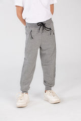 Boy's Side Printed Slim Fit Elasticated Waist Sports Sweatpants