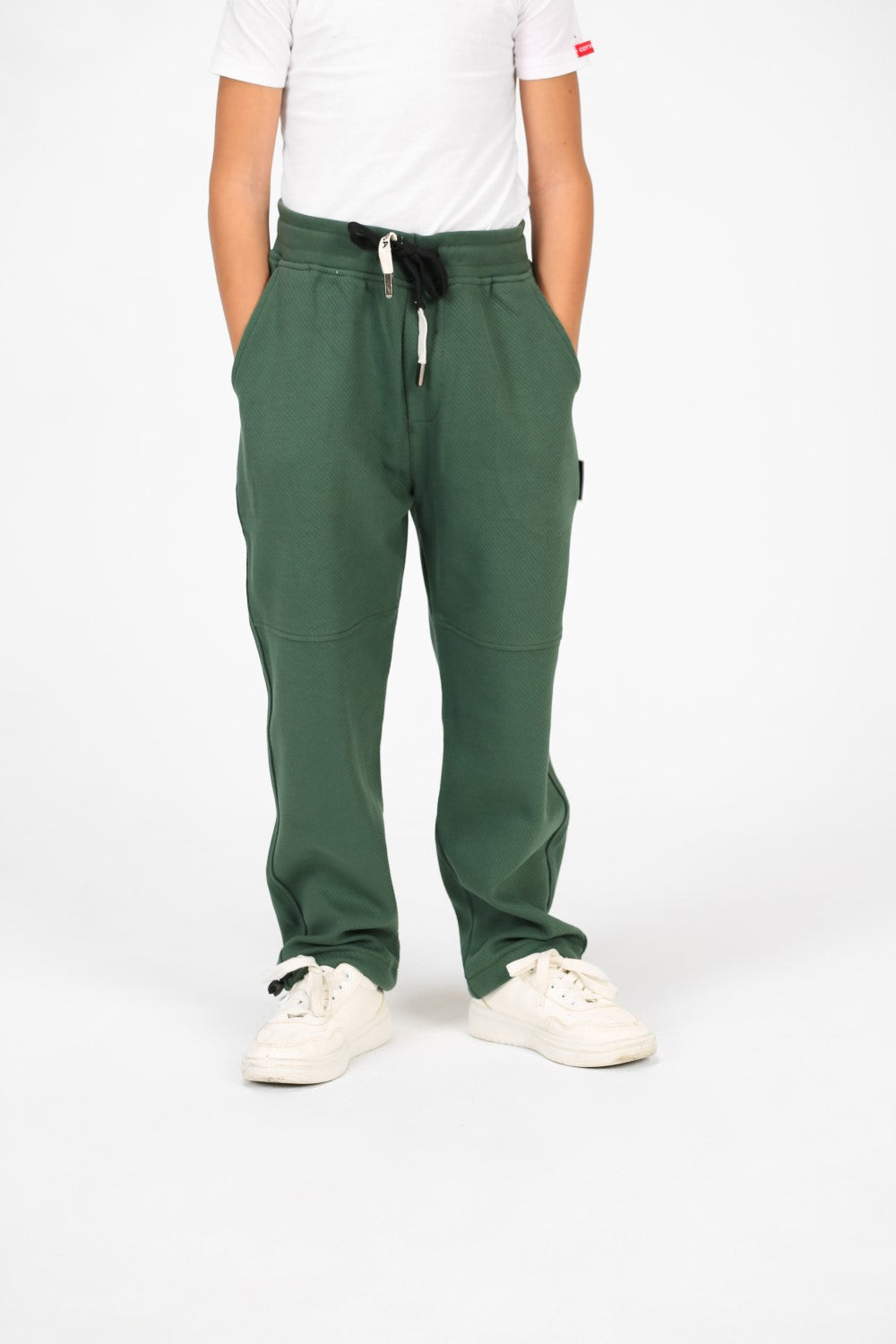 Boy's Basic Elastic Waistband Drawstring Sweatpants