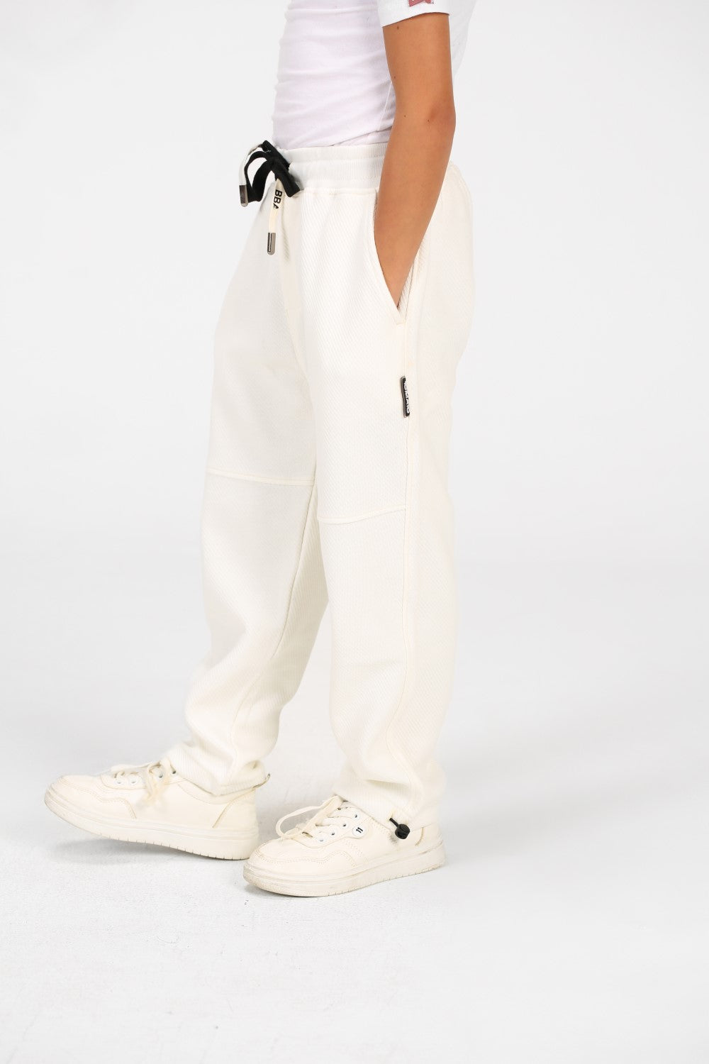 Boy's Basic Elastic Waistband Drawstring Sweatpants