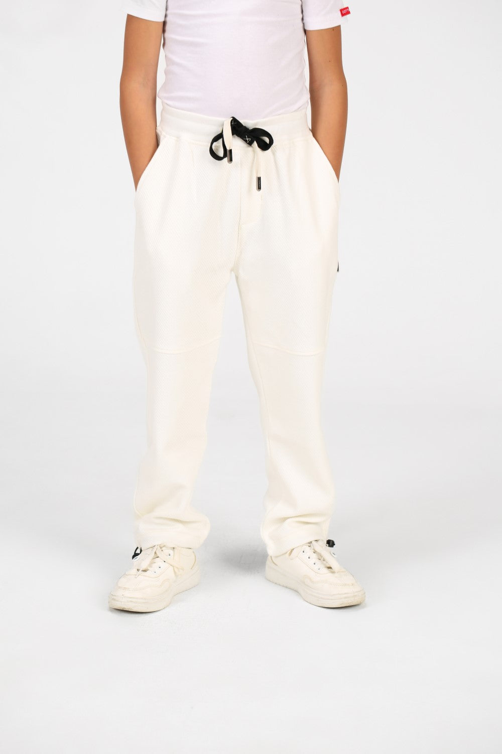 Boy's Basic Elastic Waistband Drawstring Sweatpants