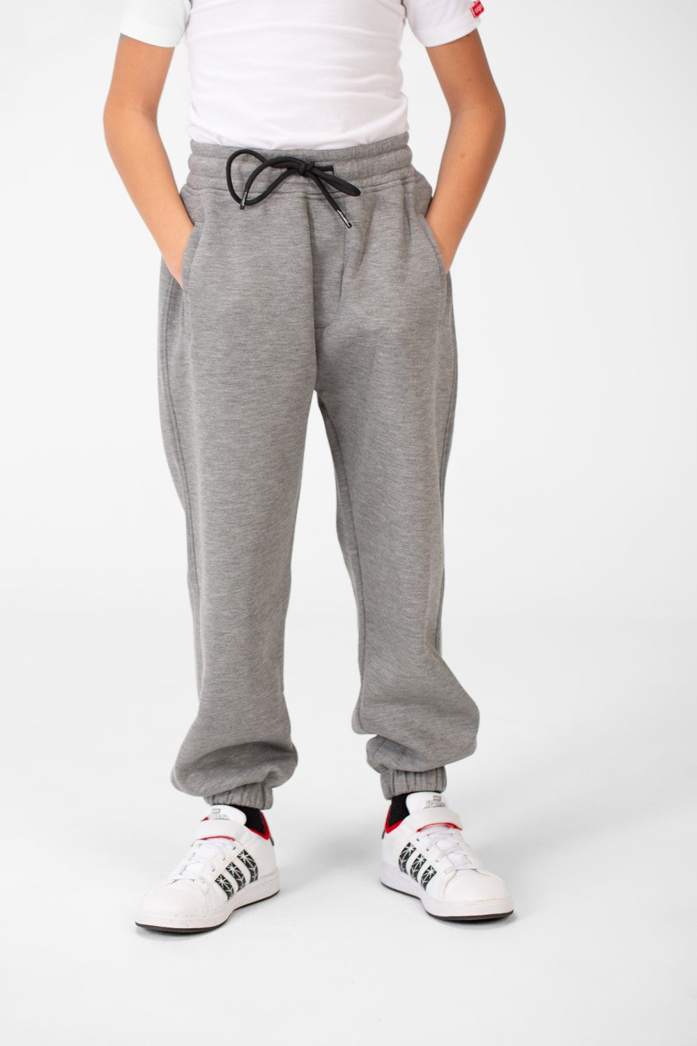 Boy's Basic Jogger Sweatpants With Drawstring Closure And Pockets