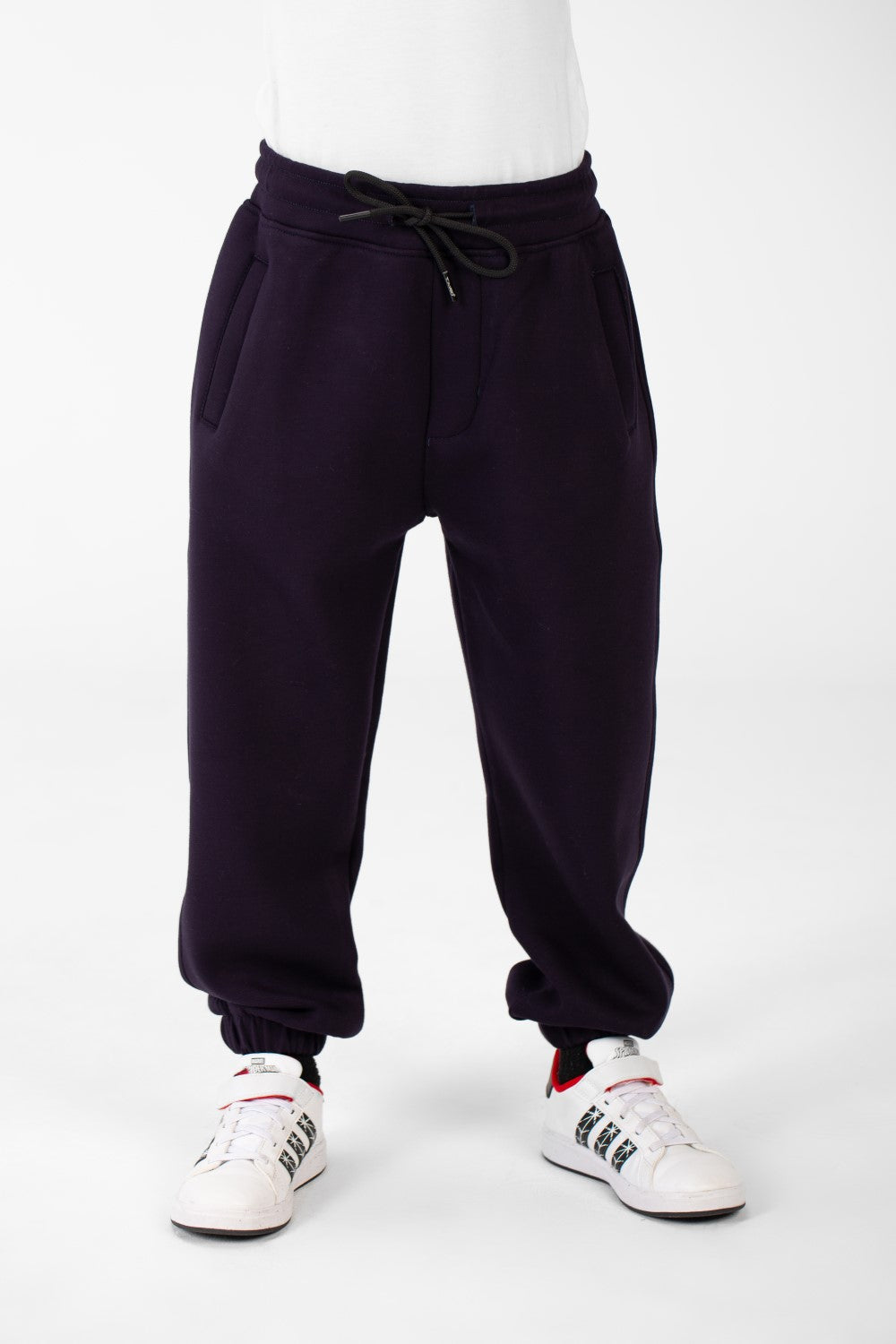 Boy's Basic Jogger Sweatpants With Drawstring Closure And Pockets